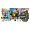Smartwatch Gravity GT21-7 with Black Silicone Strap / black