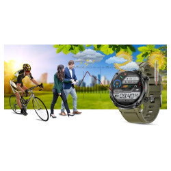 Smartwatch Gravity GT21-7 with Black Silicone Strap / black
