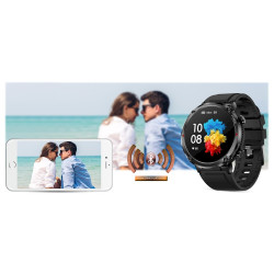 Smartwatch Gravity GT21-7 with Black Silicone Strap / black
