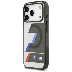 BMW M IML Metal Buttons Tricolor Lines MagSafe Case for Apple iPhone 17 Pro Max