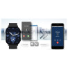 Smartwatch Gravity GT15-1 Silicone Strap + Black Bracelet / black
