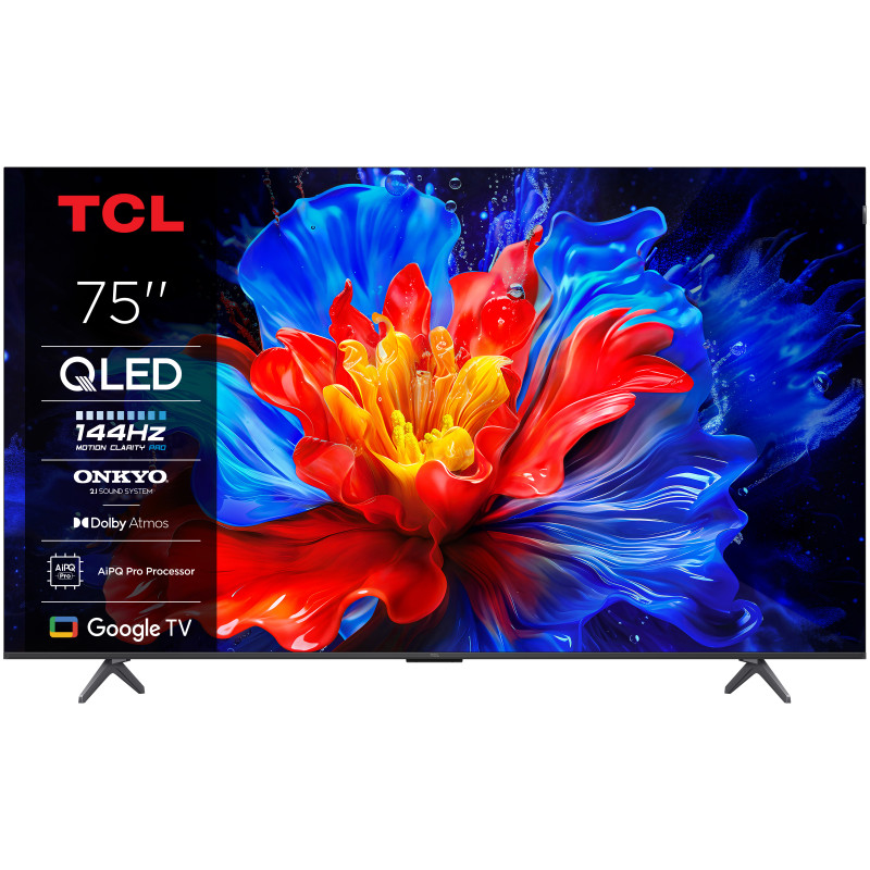 TCL P8K 75P8K TV 190.5 cm (75") 4K Ultra HD Smart TV Wi-Fi Metallic 350 cd/m²