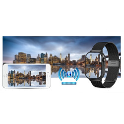 Smartwatch Gravity GT15-1 Silicone Strap + Black Bracelet / black