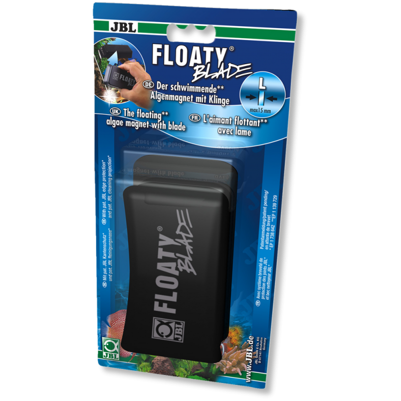 JBL Floaty Blade L plaukiantis magnetinis stiklų valiklis su ašmenimis, 15 mm