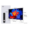 TCL P8K 75P8K televizorius 190,5 cm (75") 4K Ultra HD Smart TV „Wi-Fi“ Metalinis 350 cd/m²