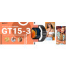 Smartwatch Gravity GT15-3 Silicone Strap + Black Bracelet / red-black