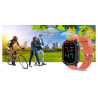 Smartwatch Gravity GT15-3 Silicone Strap + Black Bracelet / red-black
