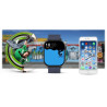 Smartwatch Gravity GT15-4 Silicone Strap + Titanium Bracelet / blue