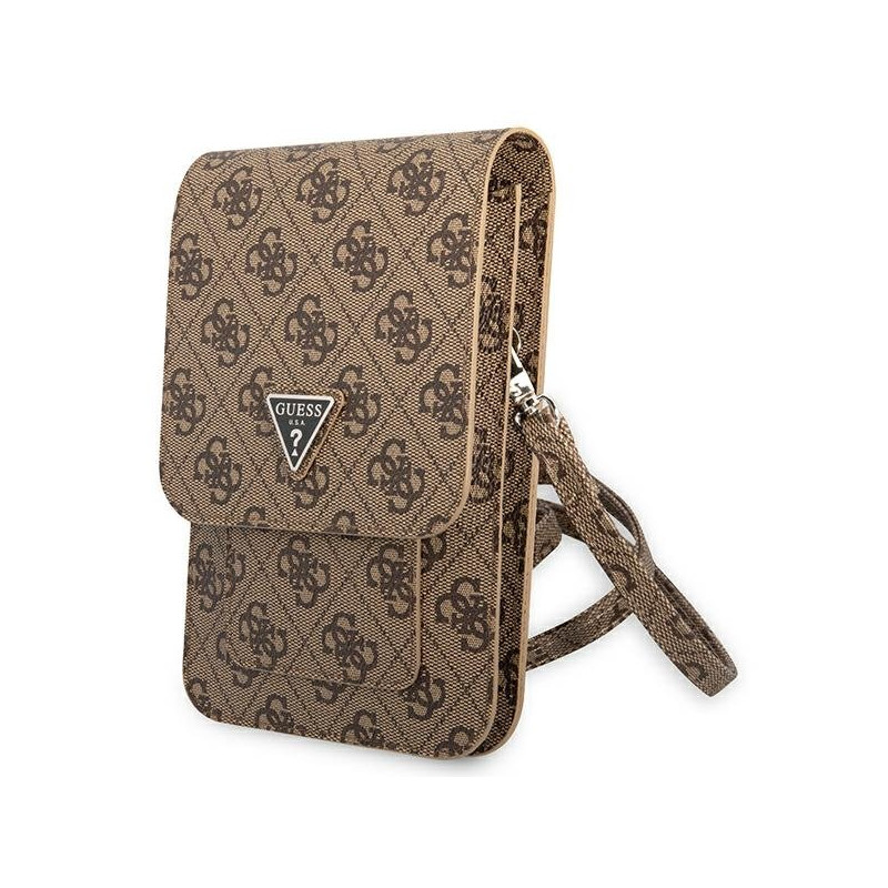 Guess 4G Triangle Handbag Brown