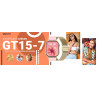 Smartwatch Gravity GT15-7 Silicone Strap + Gold Bracelet / pink