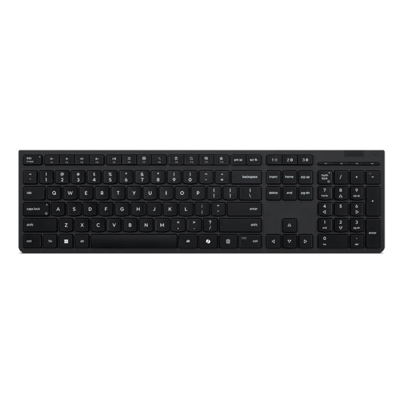 Lenovo Professional Wireless Rechargeable (Nordic) keyboard Home/Office RF Wireless + Bluetooth Black