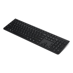 Lenovo Professional Wireless Rechargeable (Nordic) keyboard Home/Office RF Wireless + Bluetooth Black