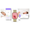 Smartwatch Gravity GT15-7 Silicone Strap + Gold Bracelet / pink