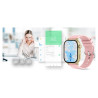 Smartwatch Gravity GT15-7 Silicone Strap + Gold Bracelet / pink
