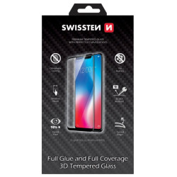 Swissten Ultra Durable Full Face / Full Glue Tempered Glass Apple iPhone 6 / 6S Black