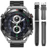 Smartwatch VELTORI VT100-1 with Black Silicone Strap and Black Eco Leather Strap / black
