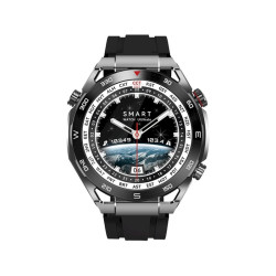 Smartwatch VELTORI VT100-1 with Black Silicone Strap and Black Eco Leather Strap / black