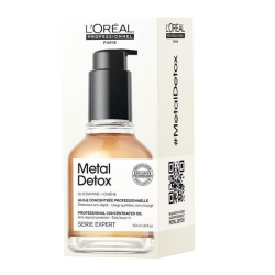 L'Oreal Professionnel, Serie Expert Metal Detox, Glicoamine + Ionene, Hair Oil Treatment, Anti-Deposit Protector, 50 ml