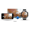 Smartwatch VELTORI VT100-1 with Black Silicone Strap and Black Eco Leather Strap / black