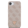 Guess PU 4G Strass Triangle Metal Logo Case for Apple iPhone 16e