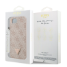 Guess PU 4G Strass Triangle Metal Logo Case for Apple iPhone 16e
