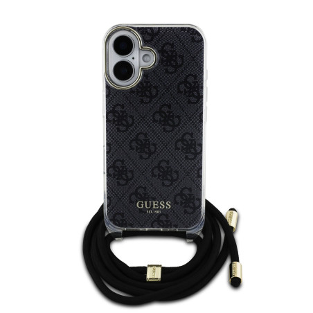 Guess IML 4G Printed Crossbody Strap Case for Apple iPhone 16