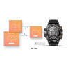 VELTORI VT120-1 Smartwatch Silicone Strap / black