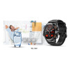 VELTORI VT120-1 Smartwatch Silicone Strap / black