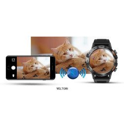 VELTORI VT120-1 Smartwatch Silicone Strap / black