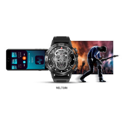 VELTORI VT120-1 Smartwatch Silicone Strap / black