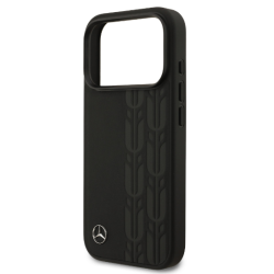 Mercedes Leather Laurel Leaves MagSafe Case for Apple iPhone 17 Pro