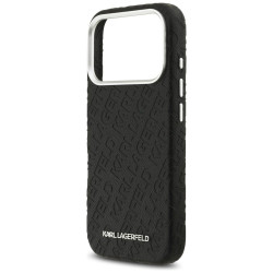 Karl Lagerfeld Grained PU Repeated Logo MagSafe Case Case for Apple iPhone 17 Pro