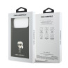 Karl Lagerfeld Liquid Silicone Metal Ikonik Case for Apple iPhone 17 Pro Max