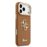 Guess PU Grained 4G Logo Stand Camera Frame Case for Apple iPhone 17 Pro Max