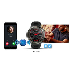 VELTORI VT140-1 Smartwatch Silicone Strap / black