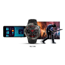 VELTORI VT140-1 Smartwatch Silicone Strap / black