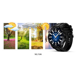 Smartwatch VELTORI VT150-1 with Silicone Strap + Black Bracelet / black