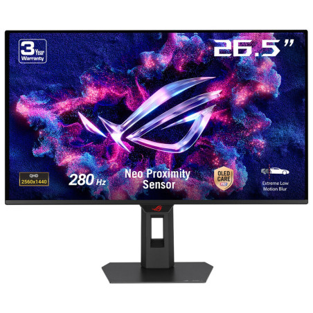 ASUS ROG Strix OLED XG27ACDMS kompiuterio monitorius 67,3 cm (26.5") 2560 x 1440 pikseliai Quad HD QD-OLED Juoda