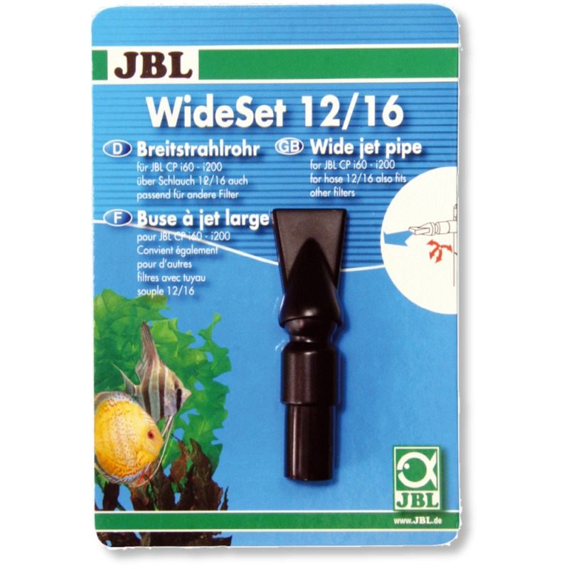JBL WideSet 12/16 (jet pipe) vamzdelis su plačiu antgaliu vidiniams filtrams CristalProfi i60-i200