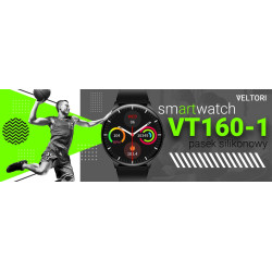 Smartwatch VELTORI VT160-1 Silicone Strap / black