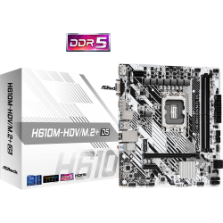 Asrock H610M-HDV M.2+ D5 Motherboard Micro-ATX / Intel H610 / LGA1700 / DDR5