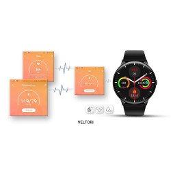 Smartwatch VELTORI VT160-1 Silicone Strap / black