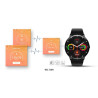 Smartwatch VELTORI VT160-1 Silicone Strap / black