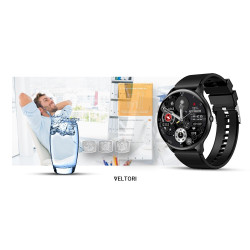Smartwatch VELTORI VT160-1 Silicone Strap / black