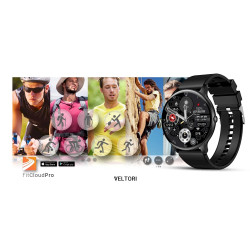 Smartwatch VELTORI VT160-1 Silicone Strap / black