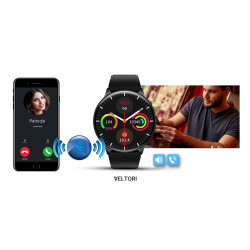 Smartwatch VELTORI VT160-1 Silicone Strap / black