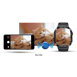 Smartwatch VELTORI VT200-1 with Silicone Strap / black