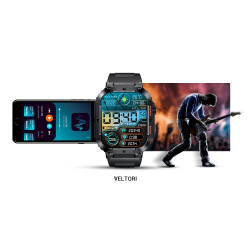 Smartwatch VELTORI VT200-1 with Silicone Strap / black