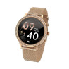 VELTORI VT310-1 Smartwatch with Gold Bracelet + Pink Silicone Strap / gold/pink