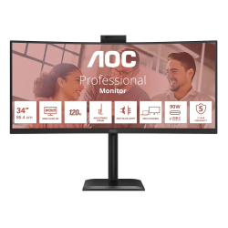 AOC CU34E4CW UltraWide Quad HD Monitor 34"
